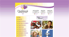 Desktop Screenshot of childrensmedicine.net