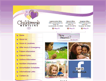Tablet Screenshot of childrensmedicine.net
